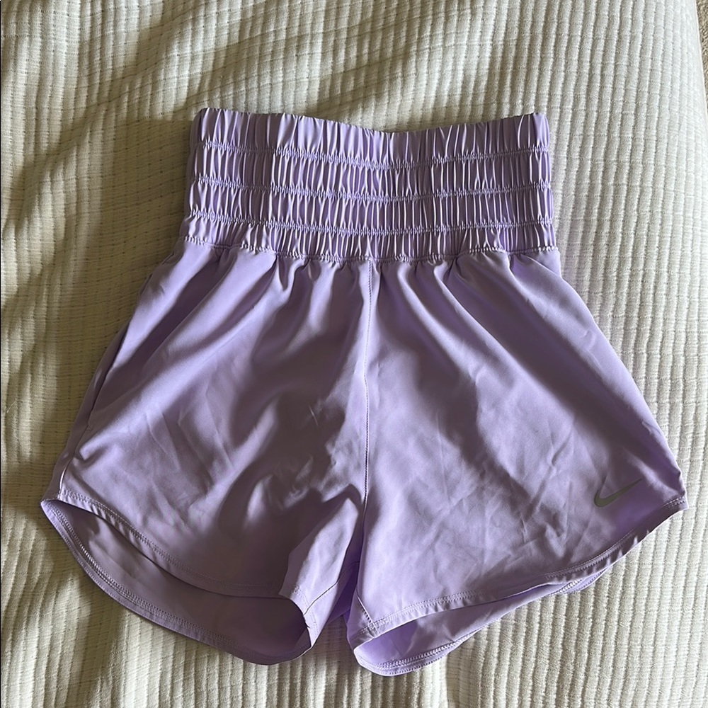 Nike Purple High Waist Athletic Shorts